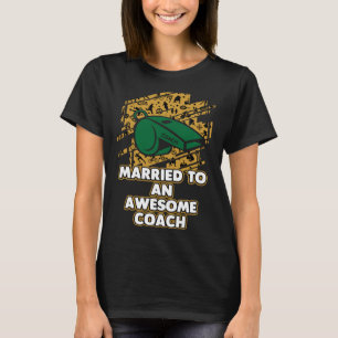 Camiseta Casado com um treinador maravilhoso marido e trein