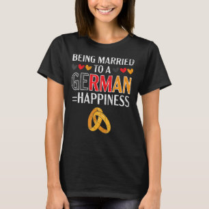 Camiseta Casado Com Uma Mulher Alemã De Marido, Alemanha Fl