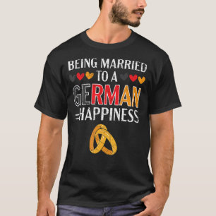Camiseta Casado Com Uma Mulher Alemã De Marido, Alemanha Fl