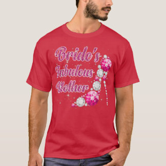 Camiseta Casado de Casamento Feliz da Mãe da Noiva Vintag