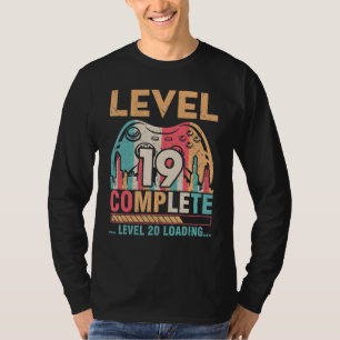 Camiseta Casado de Esposa para Marido Jogador Nível 19 Comp