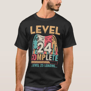 Camiseta Casado de Esposa para Marido Jogador Nível 24 Comp