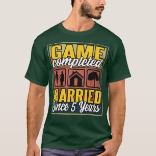 Camiseta Casado Desde 5 Anos De Casamento De 5