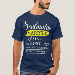 Camiseta Casado desde agosto de 1977, 45ª Casamento Anniver