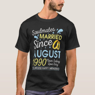 Camiseta Casado Desde Agosto De 1990 Nunca Terminou Há 32 A