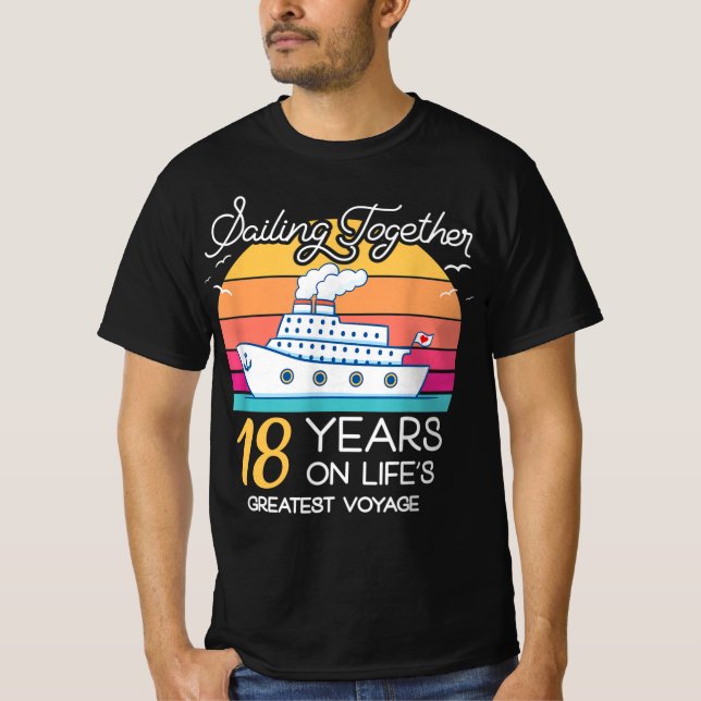 Camiseta Casado em 18 anos de Casamento em Cruise-Rec (Frente)