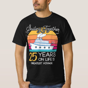 Camiseta Casado em 25 anos de Casamento em Cruise-Rec