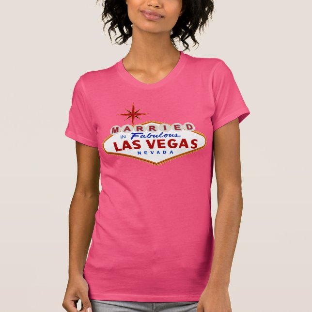 Camiseta Casado em Fabuloso Las Vegas, sinal de neon de Nev (Frente)
