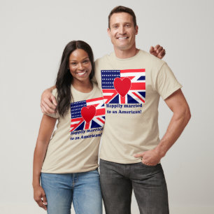 Camiseta Casado feliz a um americano