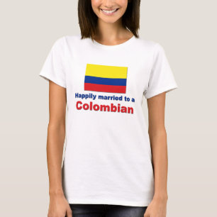 Camiseta Casado feliz a um colombiano