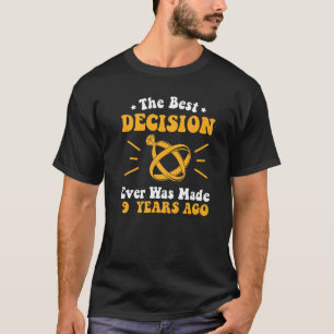 Camiseta Casado fofo 9º aniversário de casamento 9 anos de