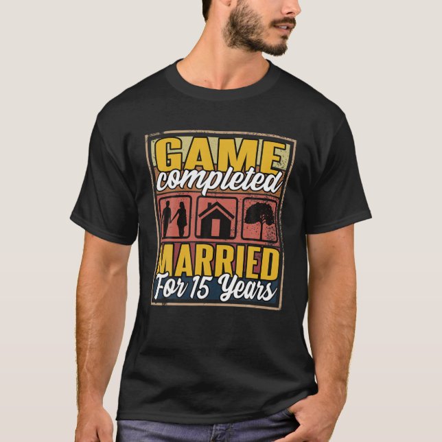 Camiseta Casado há 15 anos | 15º Casamento (Frente)