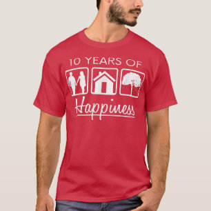 Camiseta Casado Por 10 Anos I 10ª Casamento1483