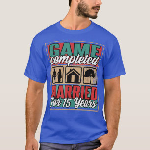 Camiseta Casado Por 15 Anos Eu 15 Casando