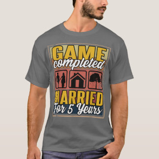 Camiseta Casado Por 5 Anos I Casamento De 5