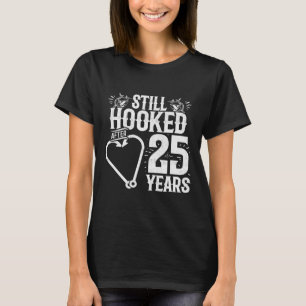 Camiseta Casados 25 Anos - Casal de Pescadores - Bodas de P