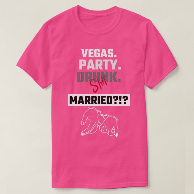 Camiseta Casados em Las Vegas (Frente do Design)