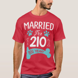 Camiseta Casados por 210 Anos Caninos - 30º Aniversário de