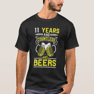 Camiseta Casais Casados 11 Anos - 11 Engraçado Anni