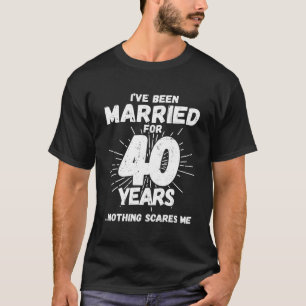 Camiseta Casais Casados 40 Anos - 40 Casamentos Engraçados