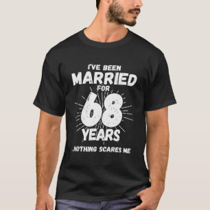 Camiseta Casais Casados há 68 Anos - Aniversário de Casamen