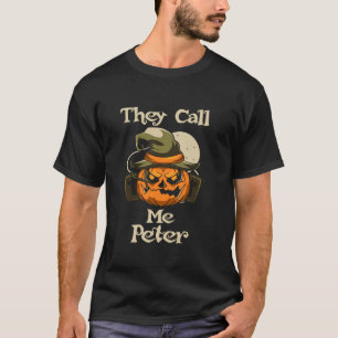 Camiseta Casais De Abóbora Costume Eles Me Chamam De Peter