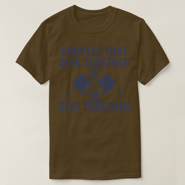 Camiseta Casais De Batedeira Dentem Juntos Com Pieque Engra (Frente do Design)