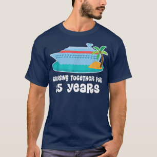 Camiseta Casais de cruzeiro do 25 25 anos juntos