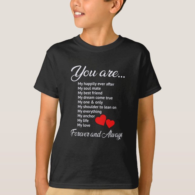 Camiseta Casais de Dia de os namorados de amor Ideia de pre (Frente)