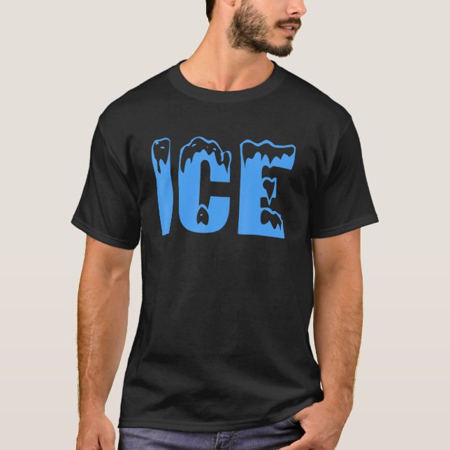Camiseta Casais De Figurino 202 Da Família Ice Baby Hallowe (Frente)