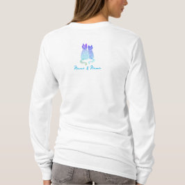 Camiseta Casais de Gatos Caprichosos Perfeitos Faixa Azul R