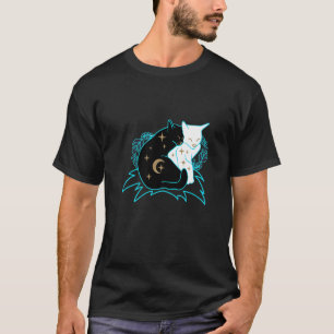 Camiseta Casais de Gatos Mágicos e Místicos Yin Yang 6 Ying