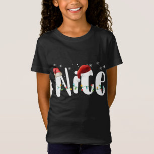 Camiseta Casais de luzes de Natal malvadas ou bonitas