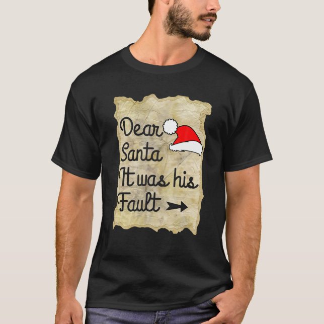 Camiseta Casais De Natal Engraçados Caros Papais noeis Era  (Frente)