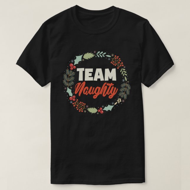 Camiseta Casais de Natal Feliz e Engraçado, Presente de Nat (Frente do Design)