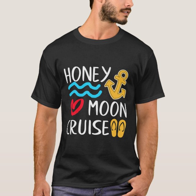 Camiseta Casais de navios de cruzeiro em lua de mel Excelen (Frente)