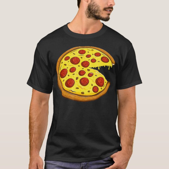 Camiseta Casais De Pizza Correspondentes Para Homens Dias d (Frente)
