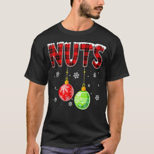 Camiseta Casais de tórax Loucos de Natal Castanhas