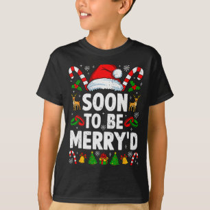 Camiseta Casais do Esquadrão de Natal Prestes a Ficar Noivo