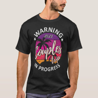 Camiseta Casais Engraçados Trip. 2023 Em Andamento