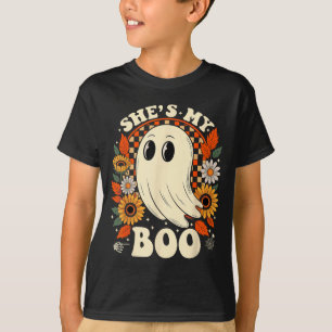 Camiseta Casais esqueleto boo casal correspondente hallowee
