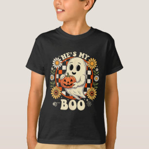 Camiseta Casais esqueleto de boo correspondente casal hallo