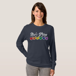 Camiseta Casais gay correspondentes a LGBT Ela é minha Orgu