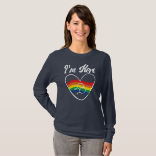 Camiseta Casais gay correspondentes a LGBT Eu sou o Orgulho