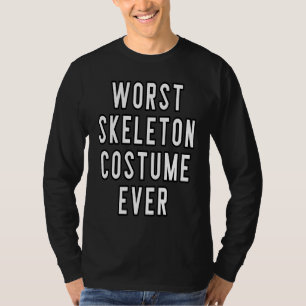 Camiseta Casais Halloween Figurume Pior Skeleton Figurume E
