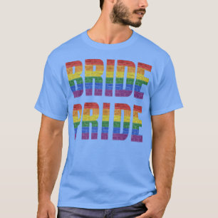 Camiseta Casais Lésbicas LGBTQ Noiva Orgulho Casamento
