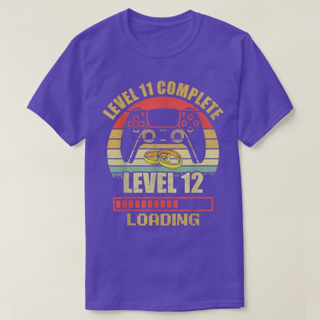 Camiseta Casais para ele Nível 11 (Frente do Design)
