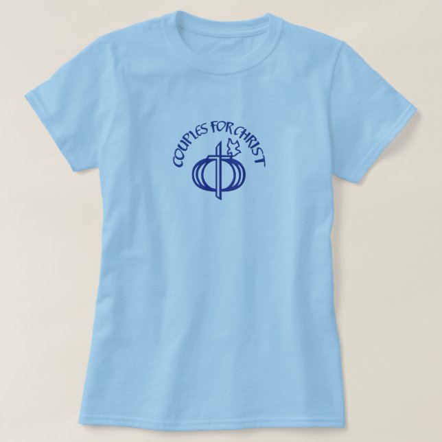 Camiseta Casais para o t-shirt das mulheres do cristo (Frente do Design)