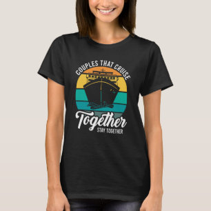 Camiseta Casais Que Cruzam Juntos Permanecem Juntos Em Cruz