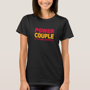 Camiseta Casal 10 anos de energia casado 10 anos
